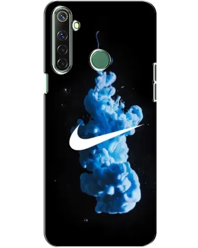Чехол для Realme 6i с картинкой «Nike и синий дым»