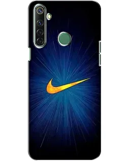 Чехол для Realme 6i с картинкой «Синий пульс Nike»