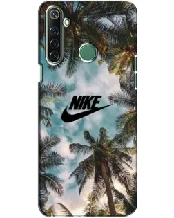 Чехол для Realme 6i с картинкой «Тропический принт Nike»