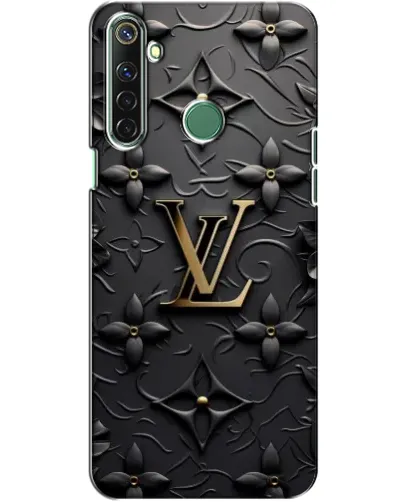 Чехол для Realme 6i с картинкой «Кожаная текстура LV»