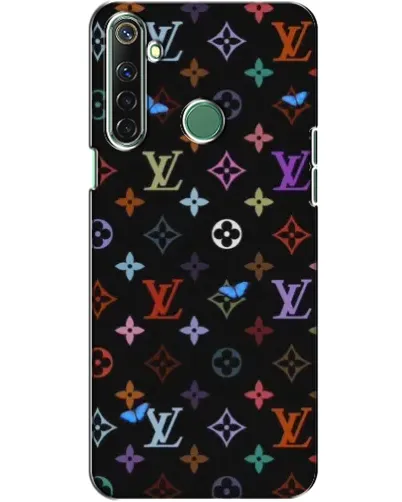 Чехол для Realme 6i с картинкой «Цветная монограмма LV»