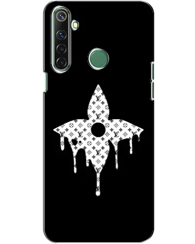Чехол для Realme 6i с картинкой «Цветочная монограмма»