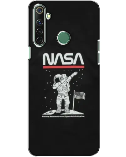 Чехол для Realme 6i с картинкой «NASA — шагаем по Луне»