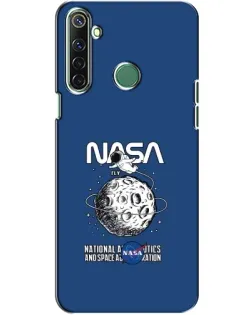 Чехол для Realme 6i с картинкой «NASA — лунная миссия»