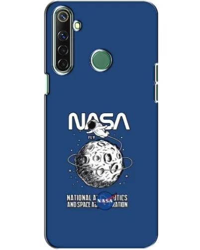 Чехол для Realme 6i с картинкой «NASA — лунная миссия»