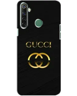 Чехол для Realme 6i с картинкой «Золотой логотип Gucci»