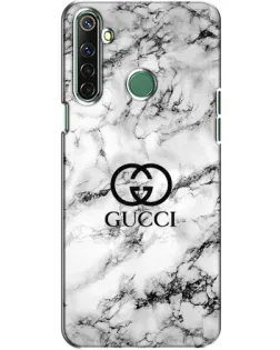 Чехол для Realme 6i с картинкой «Gucci — мраморный шик»