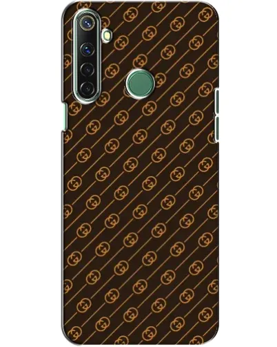 Чехол для Realme 6i с картинкой «Gucci — золотые диагонали»