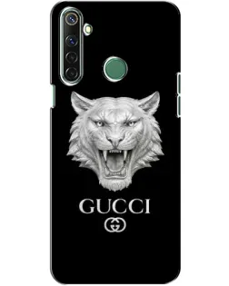 Чехол для Realme 6i с картинкой «Gucci — серебряный лев»
