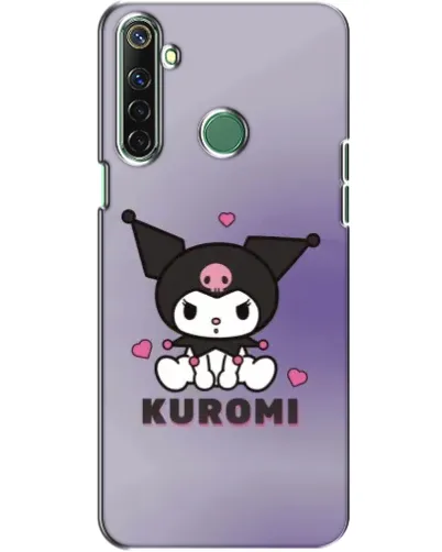 Чехол для Realme 6i с картинкой «Kuromi — фиолетовый арт»