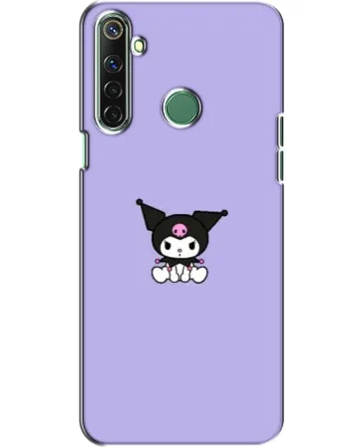 Чехол для Realme 6i с картинкой «Kuromi — фиолетовый минимализм»
