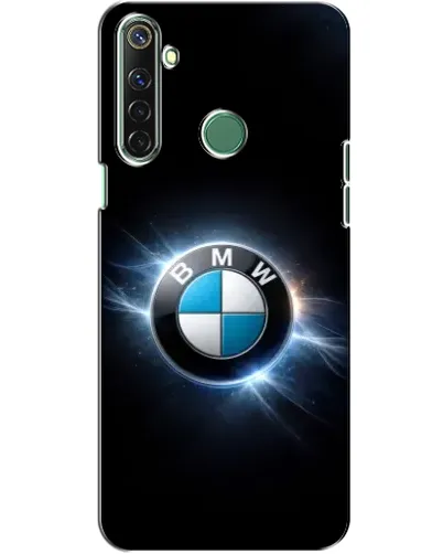 Чехол для Realme 6i с картинкой «BMW — неоновое сияние»