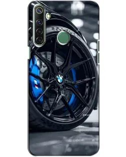 Чехол для Realme 6i с картинкой «Колесо BMW вблизи»