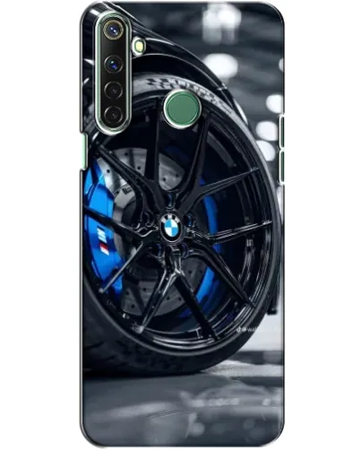 Чехол для Realme 6i с картинкой «Колесо BMW вблизи»