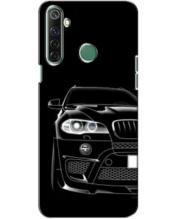 Чехол для Realme 6i с картинкой «Темный силуэт BMW»