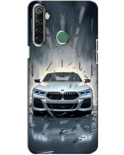 Чехол для Realme 6i с картинкой «BMW в свете фар»