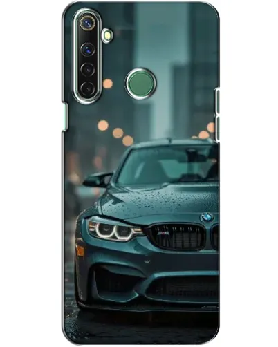 Чехол для Realme 6i с картинкой «BMW в огнях города»
