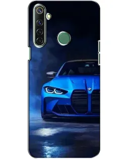 Чехол для Realme 6i с картинкой «Голубая BMW M4»