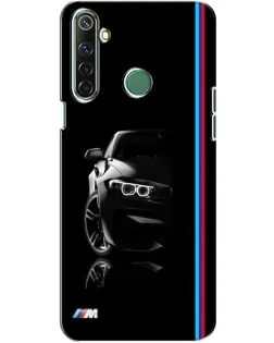 Чехол для Realme 6i с картинкой «Силуэт BMW в темноте»
