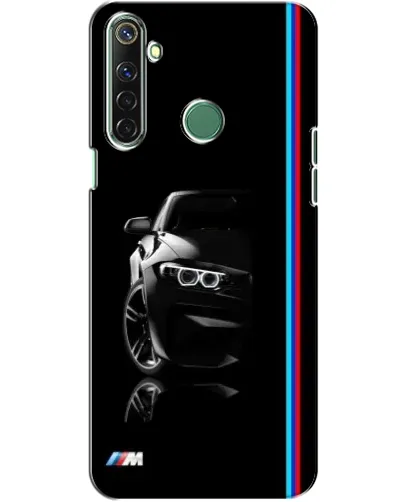 Чехол для Realme 6i с картинкой «Силуэт BMW в темноте»