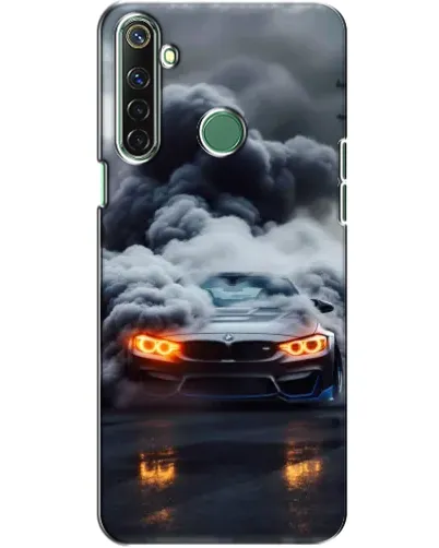 Чехол для Realme 6i с картинкой «BMW в дыму»
