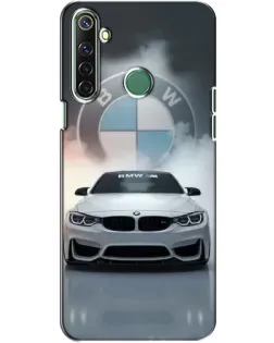 Чехол для Realme 6i с картинкой «BMW в белом дыму»
