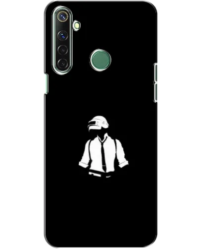 Чехол для Realme 6i с картинкой «PUBG — белый шлем»