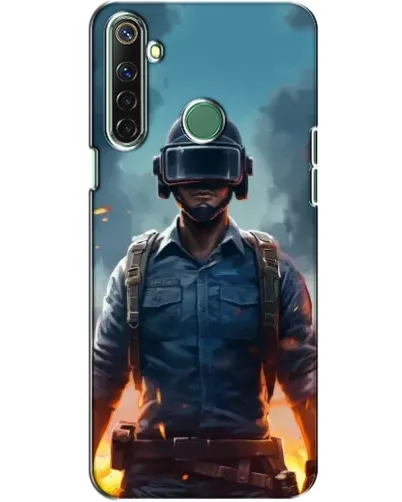 Чехол для Realme 6i с картинкой «PUBG — реалистичный герой»