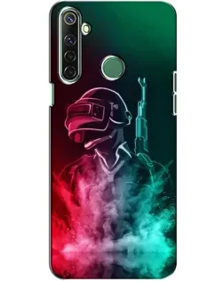 Чехол для Realme 6i с картинкой «PUBG — огненный воин»