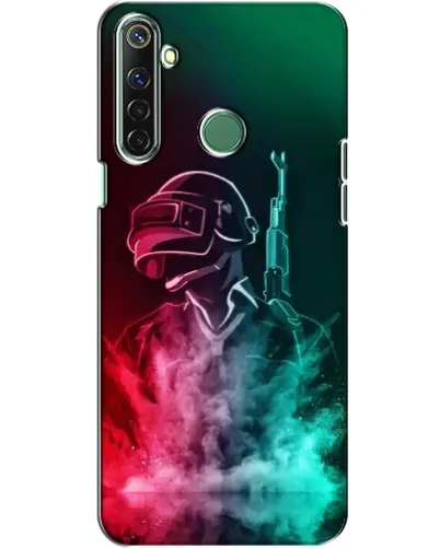 Чехол для Realme 6i с картинкой «PUBG — огненный воин»