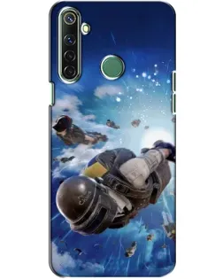Чехол для Realme 6i с картинкой «Десант PUBG — прыжок»