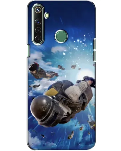 Чехол для Realme 6i с картинкой «Десант PUBG — прыжок»