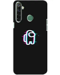 Чехол для Realme 6i с картинкой «Among Us неон»