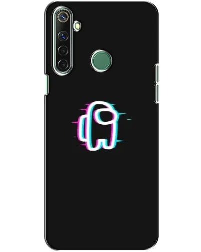 Чехол для Realme 6i с картинкой «Among Us неон»