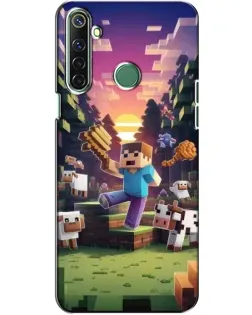 Чехол для Realme 6i с картинкой «Стив на ферме» Чехол для Realme 6i с картинкой «Стив на ферме»