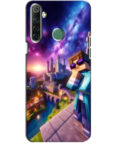 Чехол для Realme 6i с картинкой «Стив и космос»