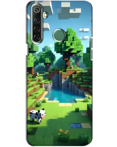Чехол для Realme 6i с картинкой «Minecraft летний день»
