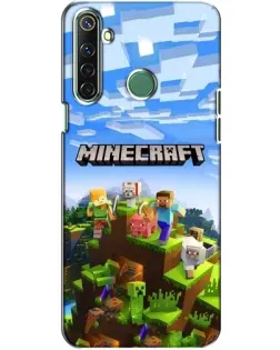 Чехол для Realme 6i с картинкой «Minecraft классический мир»