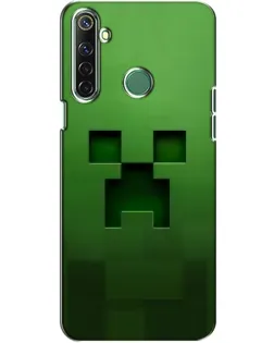 Чехол для Realme 6i с картинкой «Крипер микро-дизайн»