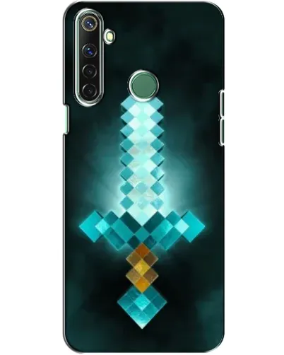 Чехол для Realme 6i с картинкой «Алмазный меч неон»