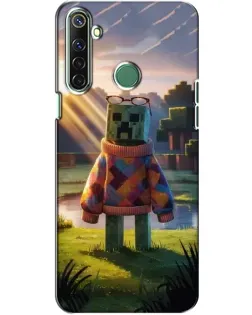 Чехол для Realme 6i с картинкой «Крипер в свитере»