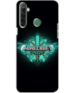 Чехол для Realme 6i с картинкой «Minecraft Diamond лого»
