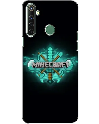 Чехол для Realme 6i с картинкой «Minecraft Diamond лого»