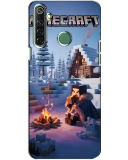 Чехол для Realme 6i с картинкой «Зимний Minecraft»