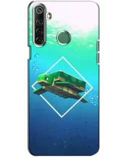 Чехол для Realme 6i с картинкой «Черепаха Minecraft»