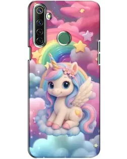 Чехол для Realme 6i с картинкой «Маленький единорог»