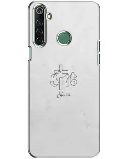 Чехол для Realme 6i с картинкой «Иоанна 3:16 Крест»