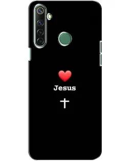 Чехол для Realme 6i с картинкой «Сердце - Jesus»