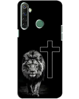 Чехол для Realme 6i с картинкой «Лев и Крест»