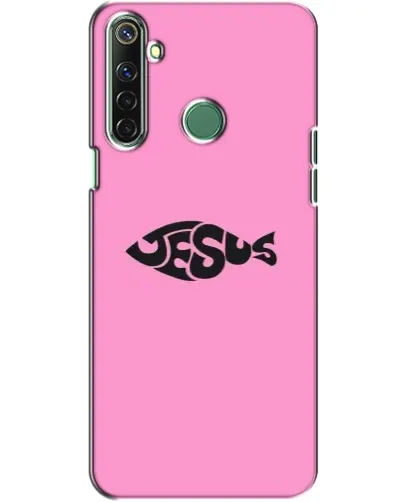 Чехол для Realme 6i с картинкой «Розовый символ Jesus» Чехол для Realme 6i с картинкой «Розовый символ Jesus»